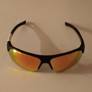 UNDER ARMOUR Sunglasses PLAYMAKER Black Frame Orange Mirror Lens NEW